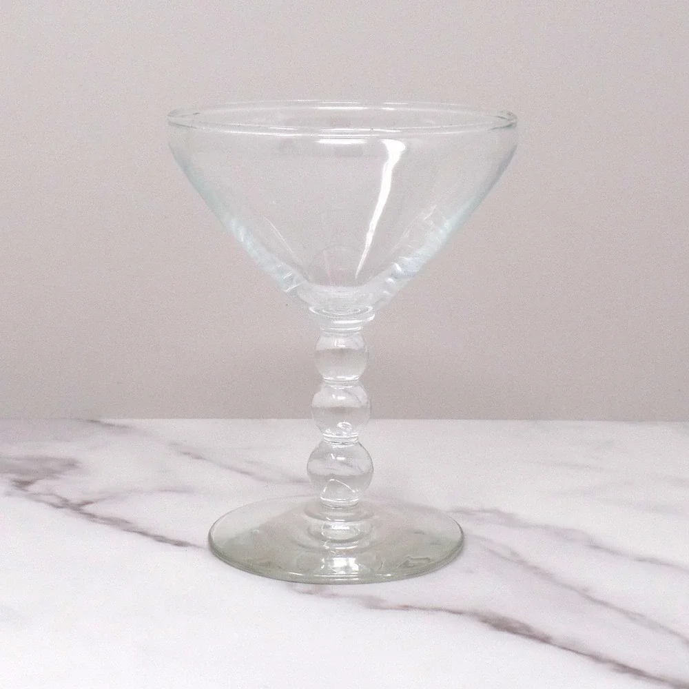 Vintage Libbey Knob Hill Coupe Glass, 4 oz (1950s) - Factory Flaw in Stem